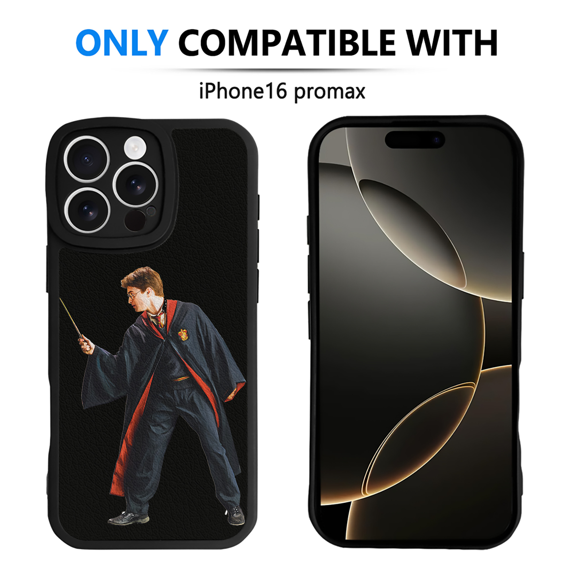 （画像用） Harry Potter ハリー・ポッターシリーズ 【iPhone 16シリーズ対応】シリコンスマホケース（レザー調） 材質：シリコン